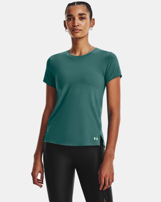 Women's UA Iso-Chill Laser T-Shirt, Green, pdpMainDesktop image number 0